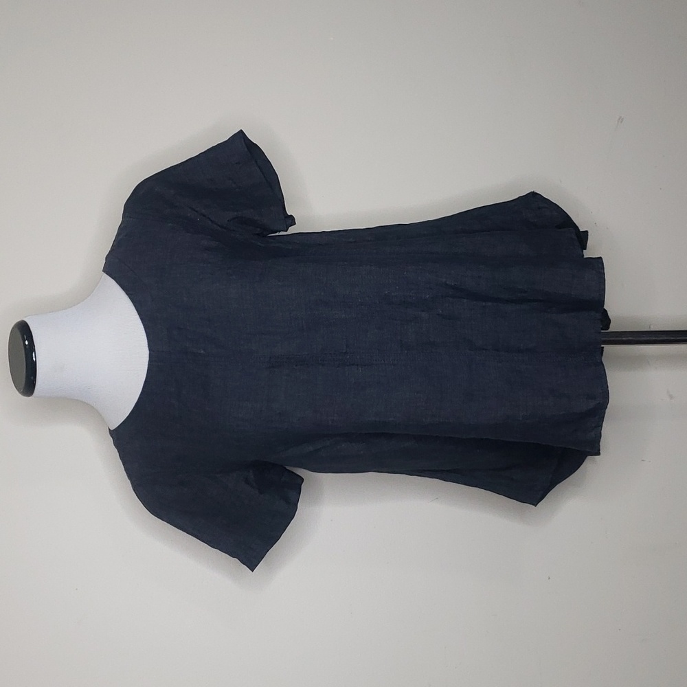 Eileen Fisher 100% Organic Linen A Line Minimalistic top size small